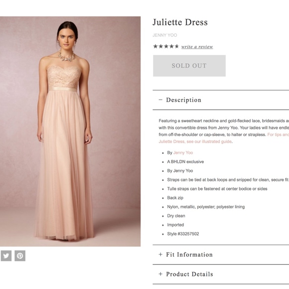 BHLDN Juliette Dress by Jenny Yoo - Picture 1 of 8